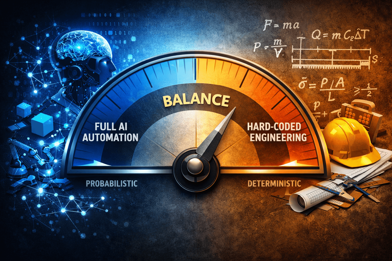 Balance between deterministic engineering systems and AI orchestration